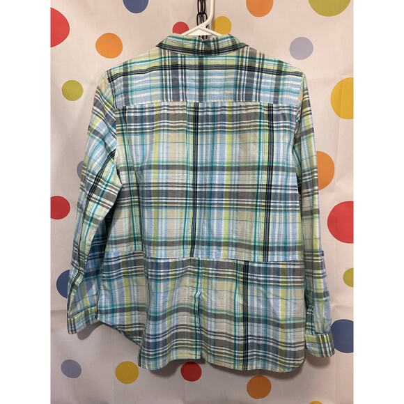 Christopher & Banks PXL Plaid Button Up Shirt - Picture 10 of 12